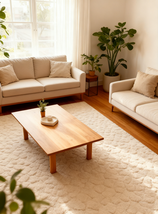 Agnes Ivory Cream Carved Animal Pattern Rug