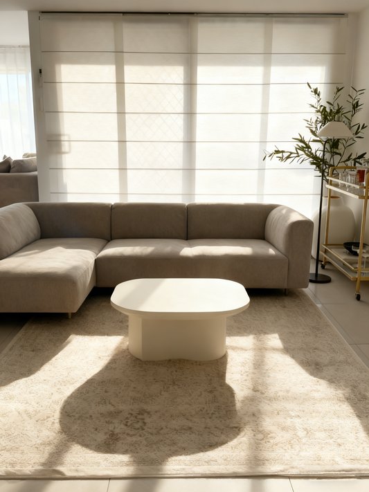 Madison Ivory And Grey Traditional Distressed Rug