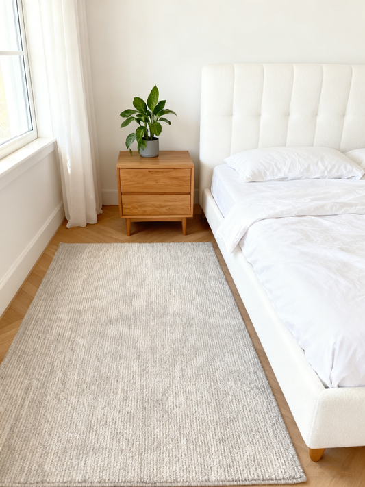 Tilos Natural Stone Hand Loomed Cotton Rug